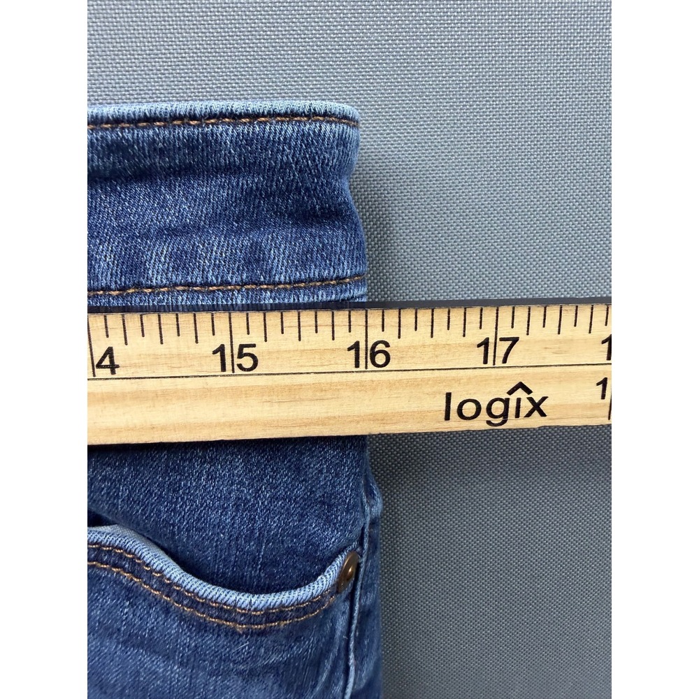 Loft Curvy Skinny Jeans Womens Blue Medium Wash Denim 32x27 - Picture 10 of 11